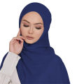 Muslim chiffon hijab scarf solid color women head wrap headscarf hijabs long scarves for women Muslim Islamic soft buffanda шарф. 