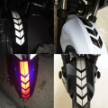 Motorcycle Arrow Stripe Reflective Stickers Fender Paste Waterproof Oilproof Safety Warning Tape Stickers. 