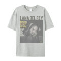 Lana Del Rey Vintage T-shirt printed Men's and Women's Cotton High quality Short Sleeves Sense of design Tops Lazy style Tees. 