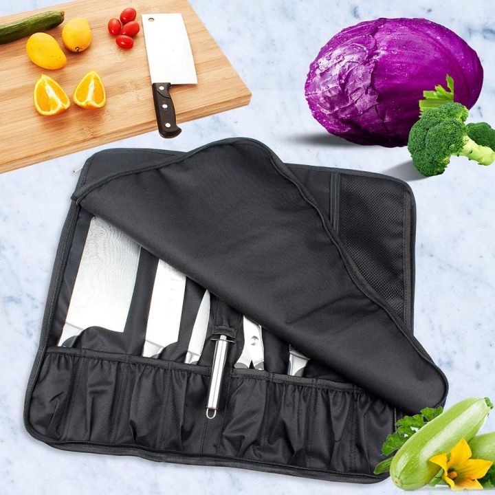WESSLECO%20Knife%20Bag%20Nylon%20Chef%20Roll%20Bag%20with%208%20Pocket%20for%20Kitchen%20Accessories%20Portable%20Knives%20Case%20Holder%20-%20Image%205