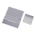 1 pcs Creative Mini Ultra-thin Metal Desktop Calendar Super Perpetual Unique English Calendars. 