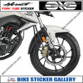 Fork Tube Sticker for  Hornet Bike - Zigzag Design  ( Waterproof & Premium quality) / Bike Sticker Gallery. 