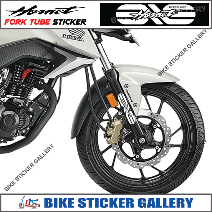 Fork Tube Sticker for  Hornet Bike - Zigzag Design  ( Waterproof & Premium quality) / Bike Sticker Gallery