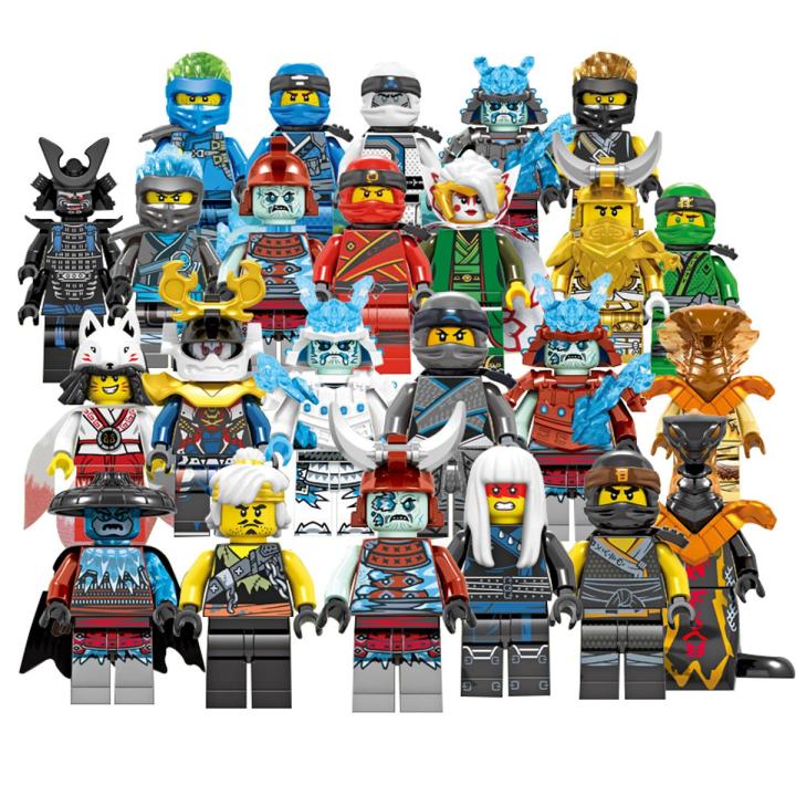 【3C VictoryEagle】Set Of 24 Pcs Ninjago Mini Figures Kai Sensei Master Blocks Toys