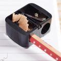 1Pc Black 2 Holes Precision Cosmetic Pencil Sharpener For Eyebrow Lip Liner Eyeliner Pencil School Office Supply Gift Simple.