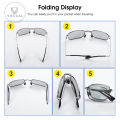 Vocoal Photochromic Sunglasses Foldable Men Women Polarized Chameleon Glasses Driving Goggles Anti-glare Sun Glasses Night Vision Lens UV Protection Chic Retro Sun glasses. 