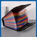 24 Pockets Expanding File Folder Accordian File Organizer for Office. 