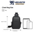 MENSPE Men's Chest Bag Cross Body Bag Travel Shoulder Bag Casual Men Chest Bag Men Fashion Shoulder Bag Waterproof Casual Sport Street Bag for College Student. 