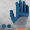 12pairs Rubber Wear-resistant Work Gloves Durable High Quality All Velvet Thickening Waterproof Work Plus Rubber Safety Gloves. 