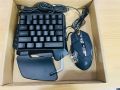 One-Handed Keyboard RGB Gaming Mouse + Gaming Keyboard Kit 35 Keys LED Left Hand Mini Keypad For Mobile Game. 