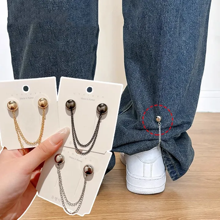 2pcs%20Multi-Function%20Magnetic%20Clothing%20Clip%20With%20Chain%20Metal%20Buttons%20Clip%20Clothes%20Scarf%20Trouser%20Legs%20Cuff%20Fixing%20Magnet%20Pin%20-%20Image%204