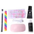 Nail Art Tools Set Dryer Lamp File Extension Glue Builder Manicure Tool. 