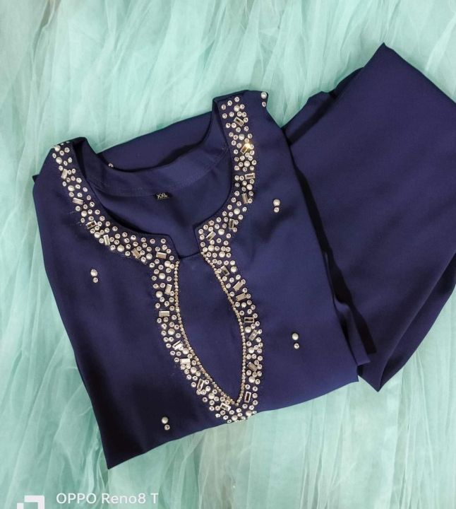 Readymade%20%20%20Comfortable%20Silk%20With%20Stone%20Work%20Two%20%20Piece%20For%20Women%20-%20Image%202