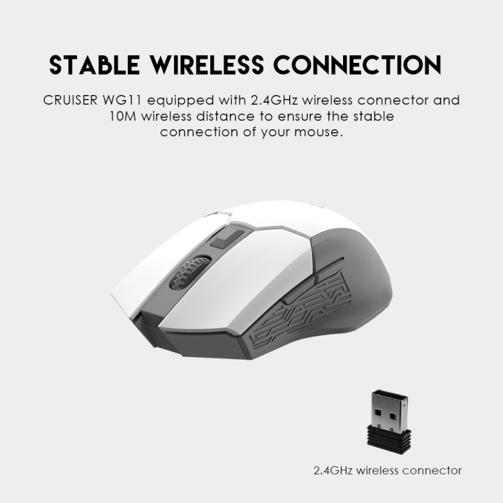 FANTECH%20WG11%202.4Ghz%20Pro%20Gaming%20Wireless%20Mouse%202400%20DPI%206%20Buttons%20Ergonomic%20Portable%20Mice%20For%20Laptop%20PC%20Computer%20Office%20Business%20-%20Image%205