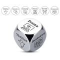 1pc Romantic Metal Movie Decider Dice Funny Anniversary Date Night Ideas Date Night Dice for Couples Take Out Dice Valentines Day Movie Cube Game Him Her. 