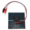 1W 5.5V Solar Cell Epoxy Polycrystalline Solar Panel+Clip For Charging 3.7V Battery System Toy LED Light Study 95*95MM.