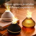 Volcanic Aroma Diffuser Essential Oil Lamp 160ml USB Portable Air Humidifier with Color Flame Night Light.