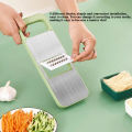 Vegetable Slicer Cutter Grater Chopper Food Slicer Dicer Hand Guard Set Kitchen Manual Slicer Kitchen Tool Accessories Rust-Free Blades with 5 Removable Blades and Storage Box-Graters, Peelers & Slicers -Bix Super Shop.
