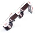 New Univeral Metal Window Curtain Rod Bracket Holder Drape Bar Fixed Hook Clamp.