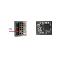TPM 2.0 Encryption Security Module Remote Card 12 Pin SPI TPM2.0 Security Module for MSI Motherboard. 