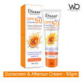 Sunscreen & Aftersun Cream - Disaar Vitamin C Sunscreen SPF50 PA+++ 50gm Oil Free Sunscreen Instant High Protection Sunblock Cream. 