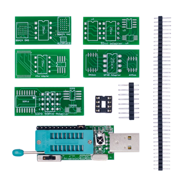 CH341A Programmer V1.7 1.8V Level Shift W25Q64FW W25Q128FW Gd25LQ64 ...