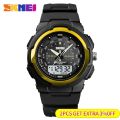 SKMEI 1454 Military Men Watches Outdoors Sport Waterproof Electronic Mens Wristwatch Quartz Double Clock 1370 Reloj Masculino.