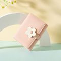 Small Wallet for Women Fashion Girls Cute 3D Cat Face Glitter Ears Wallet with Tail Tri-Folded Wallet ID Card Case with Zipper Pocket.