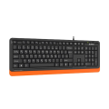 A4tech FK10 Fstyler Wired Orange Multimedia Keyboard with Bangla.