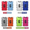 12pcs Soccer Pinnies Quick Drying Football Team Jerseys Youth Sports Team Training Numbered Bibs Practice Sports Vest. 