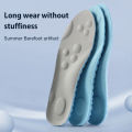 Sports Shock Absorbing Insole Unisex 4D Massage Shoes Pad Super Soft Latex Sports Insole For Feet Running Basket Shoe Sole.