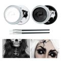 White and Black Face Body Paint Makeup make up Paint Face Painting Pigment Full Coverage Face Paint for Halloween Prom Clown.