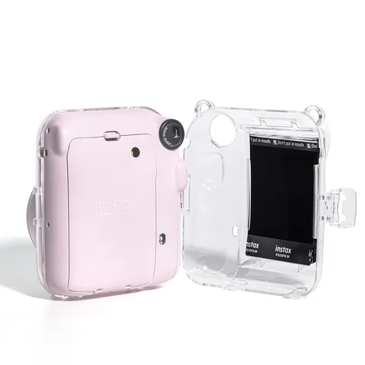 (Not%20a%20camera)%20For%20FUJIFILM%20instax%20mini%2012%20Crystal%20Hard%20Acrylic%20Camera%20Case%20with%20Shoulder%20Strap%20-%20Image%205