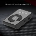 Mini Mirror Clip USB Digital Mp3 Music Player White.