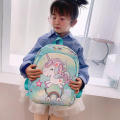 【Best Price Guaranteed】 Unicorn Backpack Lightweight Cartoon Princess School Bag Kids Pink Satchel for Girls Kindergarten School Infantil Escolar. 