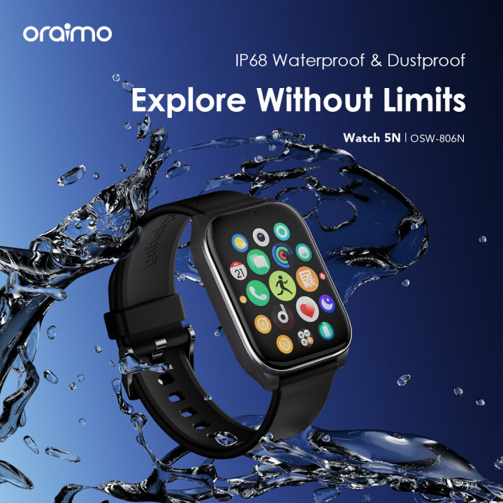 Oraimo Smart Watch 5N 2.01'' TFT IP68  (OSW-806N) - Light Chrome