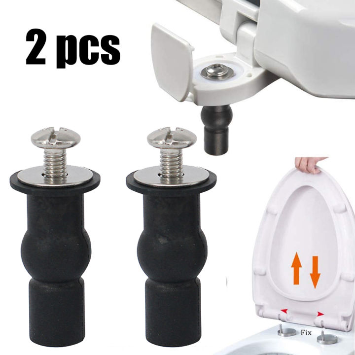 Top Fix Toilet Seat Screws Nut Toilet Seat Expansion Screw Hinges WC Blind Hole Fitting Kits Universal Bathroom Accessories