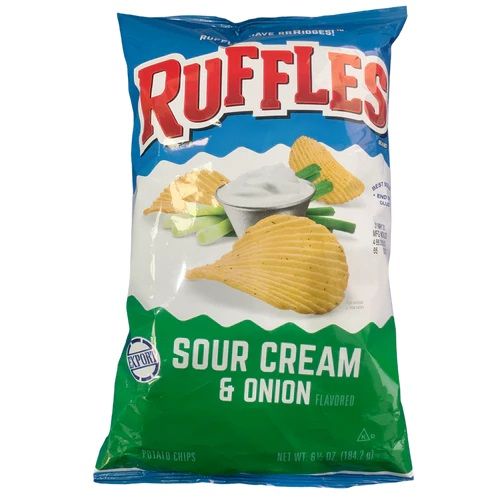 Ruffles Potato Chips Jalapeno Ranch Flavored, 2.25 Oz Bag