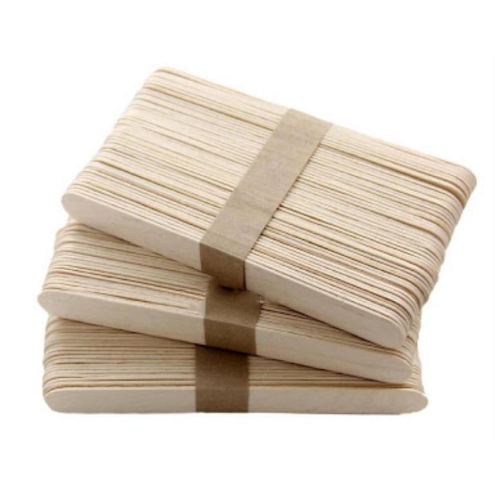 Natural Wooden Jumbo pop-sticks - 3 packs