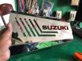 Suzukii silencer metal cover for gixxer,sf,gixxer sf new version colour-golden,silver - Bike Cover. 