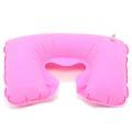 Air Cushion Pillow Inflatable Travel Air Cushion Neck Rest U Shape Plane Flight Pillow Inflatable Neck Pillow Short Plush Cover.
