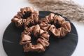 3 Pcs  helpful  Silk Scrunchie Hair Band Bracelet Set For Grils. 