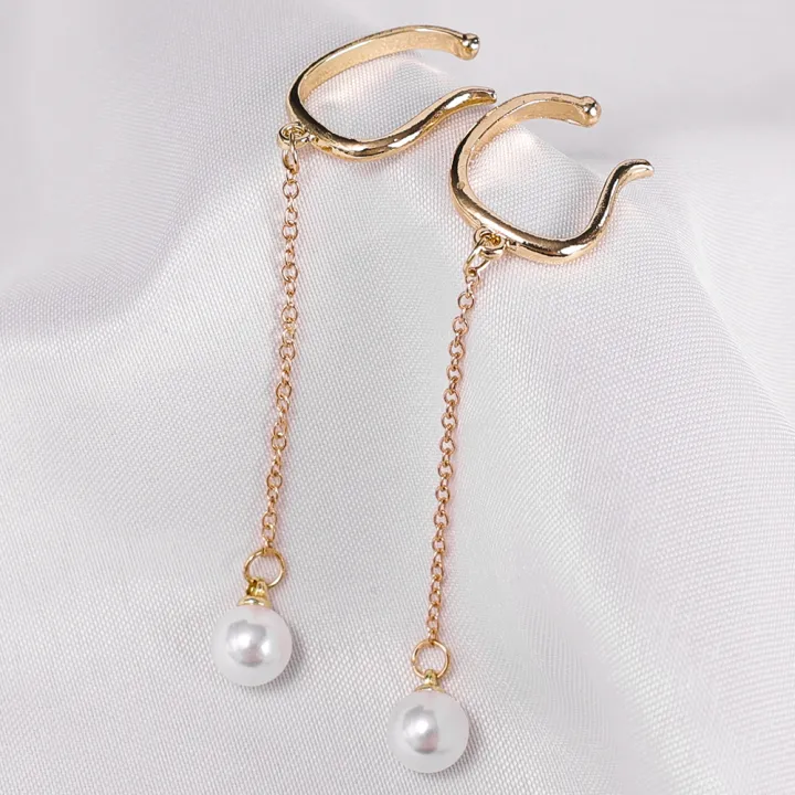 Fashion%20Korean%20Vintage%20Non-piercing%20Pearl%20Tassel%20Ear%20Hook%20Long%20Hanging%20Drop%20Earrings%20Jewellery%20Gift%20For%20Women%20-%20Image%208