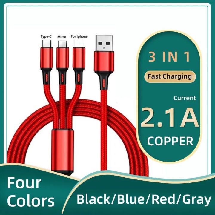 In Micro USB Type C Charger Cable Multi Usb Port Multiple Usb