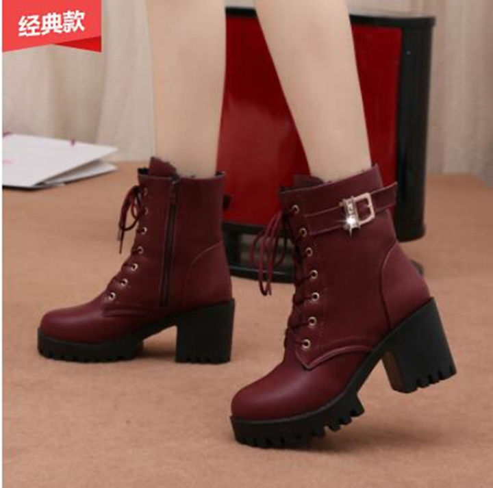 Martens,%20demi-season%20high%20fleece%20boots%20platform%20-%20Image%202