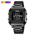 SKMEI Digital Wristwatches for Men Square Steel Sports Waterproof Men's Electronic Watch Back Light Reloj Hombre 2149.