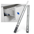 12-16 inches Stainless Steel Drawer Slides Soft Close Drawer Track Rail Sliding Three-Section Cabinet Slides Furniture Hardware. 