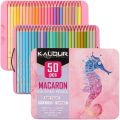 KALOUR Macaron Pastel Colored Pencils Set of 50 Colors.