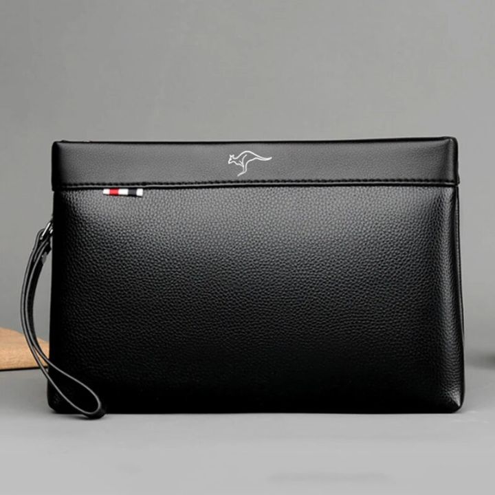 Luxury Brand Business Men Wallet Leather Man Clutch Bag Coins Pocket Purse Casual Envelope Long Wallets Male Handy Bag For IPAD