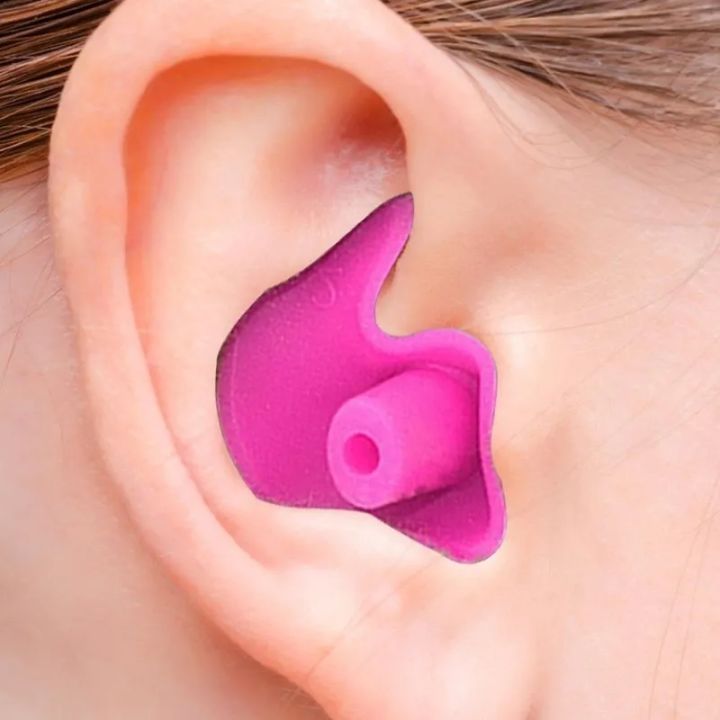 Soft And Comfortable Ear Plugs for Sleeping Silicone Noise Reduction Pink Earplug (1 pair)